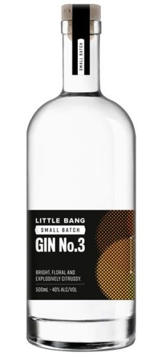 [GIN3B500-SI] Little Bang Gin No.3 Small Batch 500ml Bottle